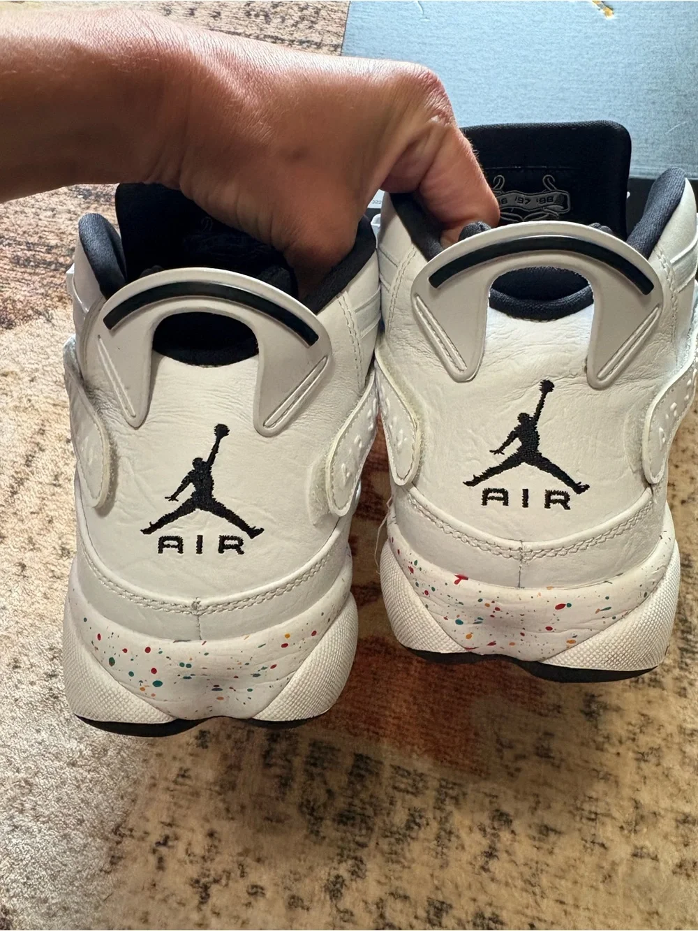 Jordan Men’s 6 Rings Mid Confetti Size 12